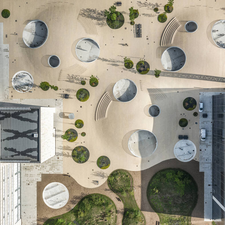 cobe karen plads aerial view cobe karen plads aerial view