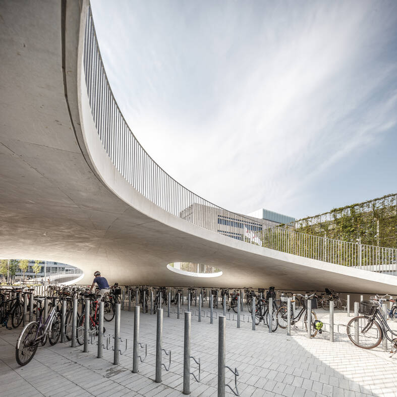 cobe karen blixens plads exterior bike bridge cobe karen blixens plads exterior bike bridge