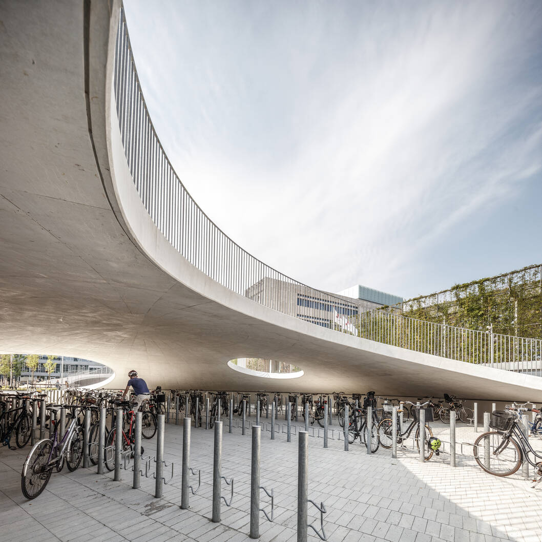 cobe karen blixens plads exterior bike bridge cobe karen blixens plads exterior bike bridge