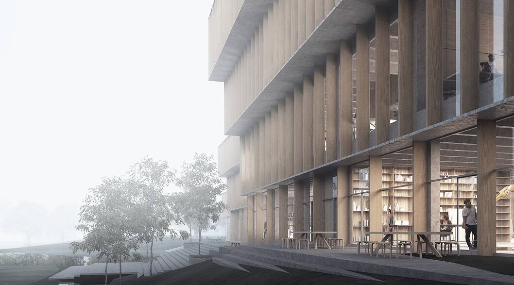 cobe aau science and innovation hub render cobe aau science and innovation hub render