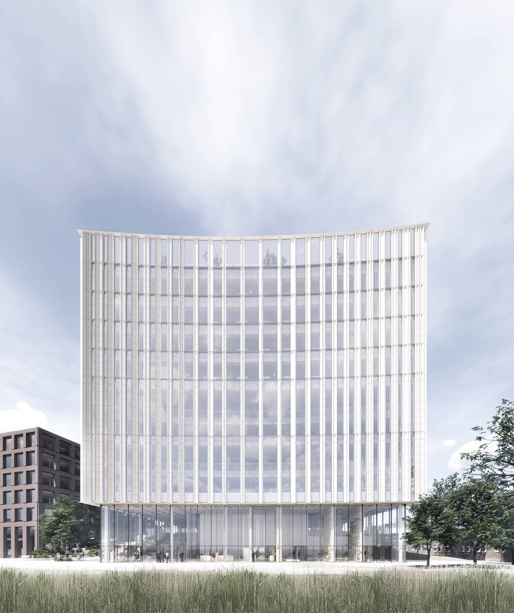cobe goteborg university library facade elevation exterior cobe goteborg university library facade elevation exterior