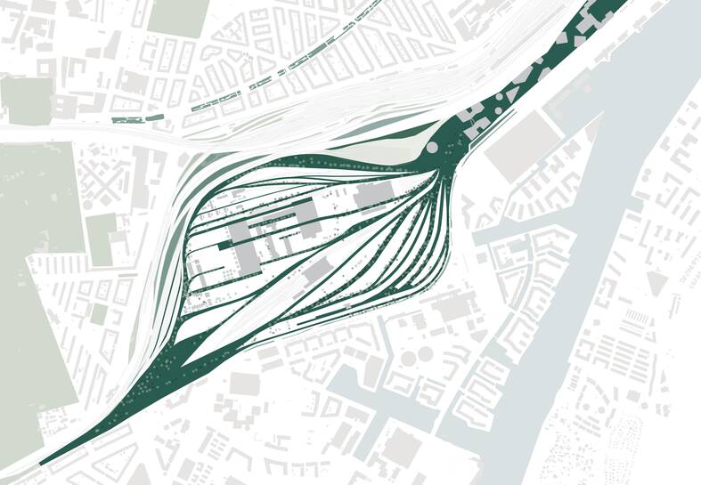 cobe jernbanebyen the green mesh diagram cobe jernbanebyen the green mesh diagram