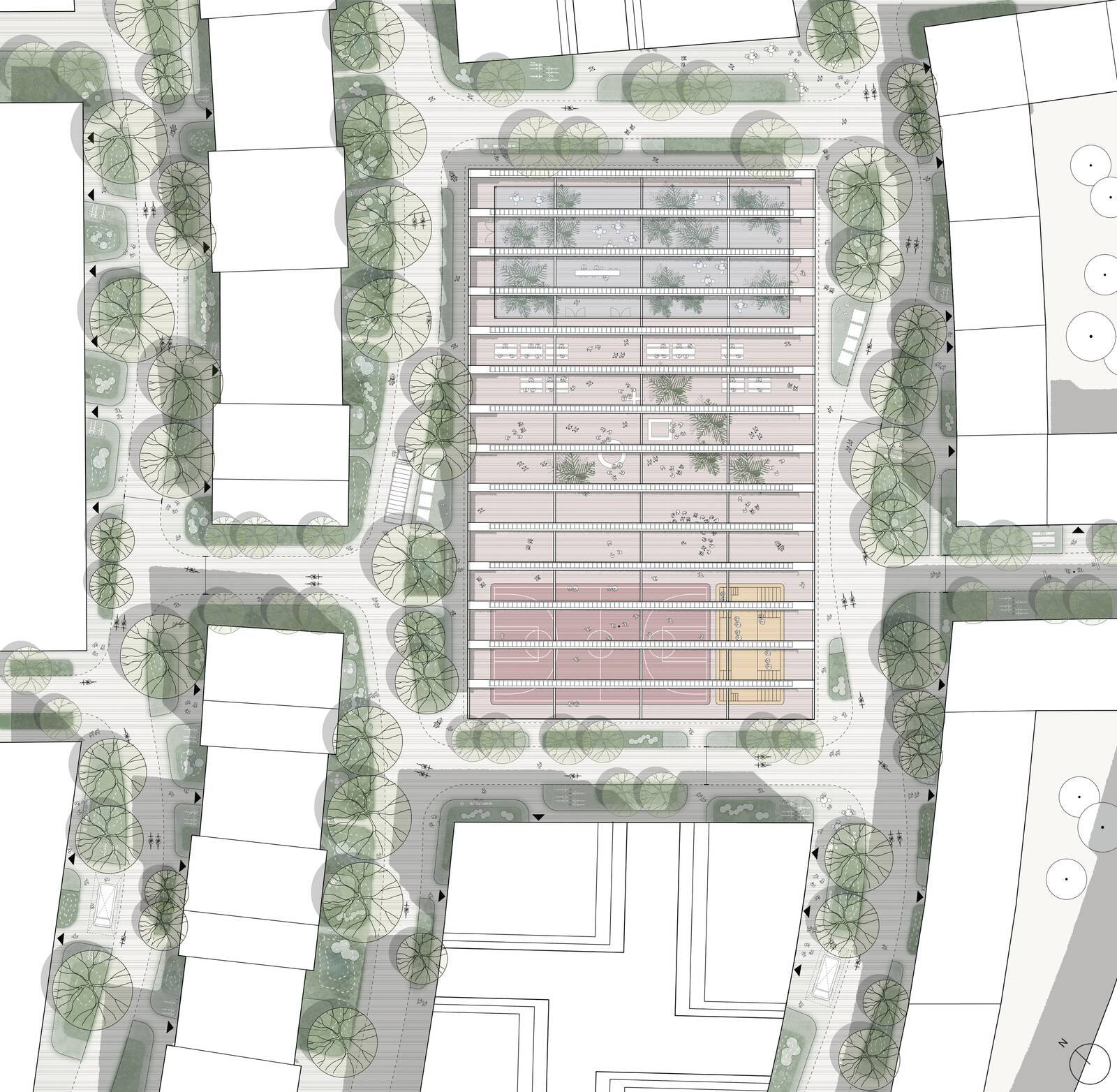 cobe jernbanebyen neighbourhood plaza plan cobe jernbanebyen neighbourhood plaza plan