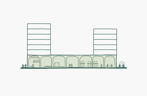 cobe jernbanebyen new flexible workshops diagram cobe jernbanebyen new flexible workshops diagram