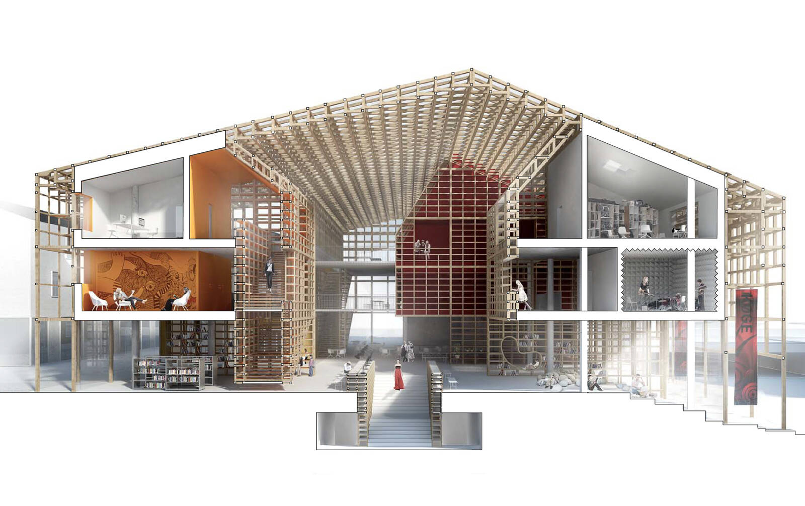 cobe koge culture house exterior model cobe koge culture house exterior model