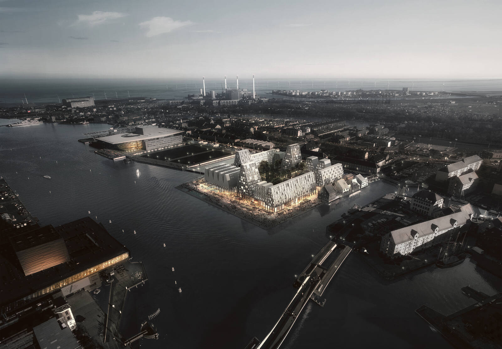 cobe paper island exterior render cobe paper island exterior render
