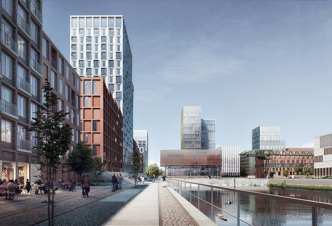 cobe deutzer hafen canal buildings cobe deutzer hafen canal buildings