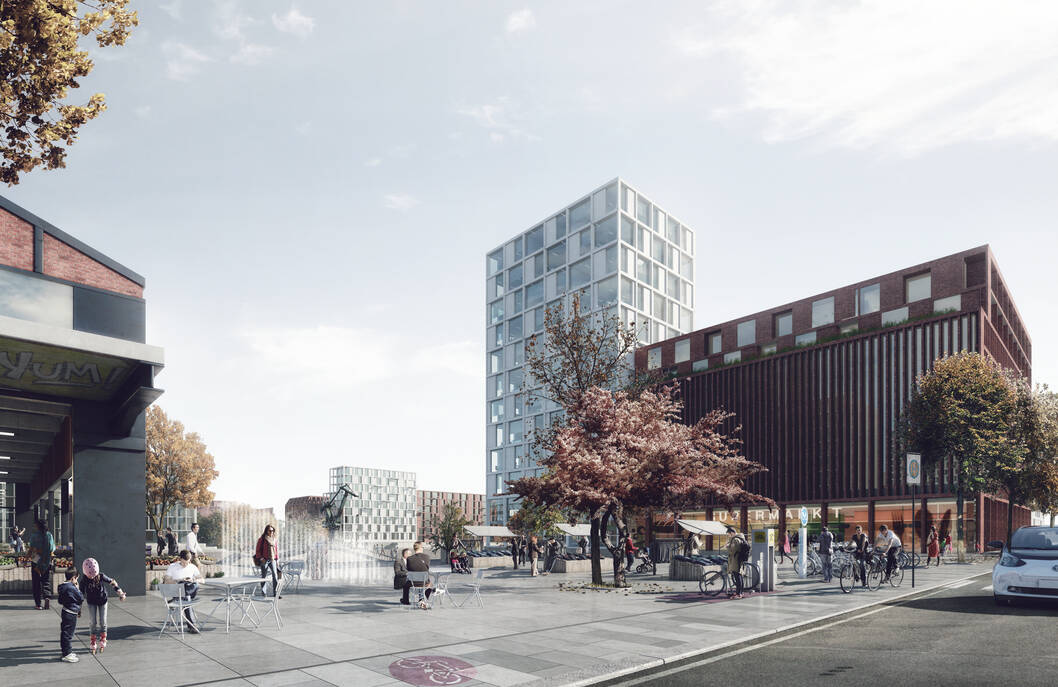cobe deutzer hafen plaza cobe deutzer hafen plaza