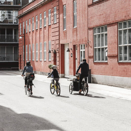 cobe nordhavn houses bikes