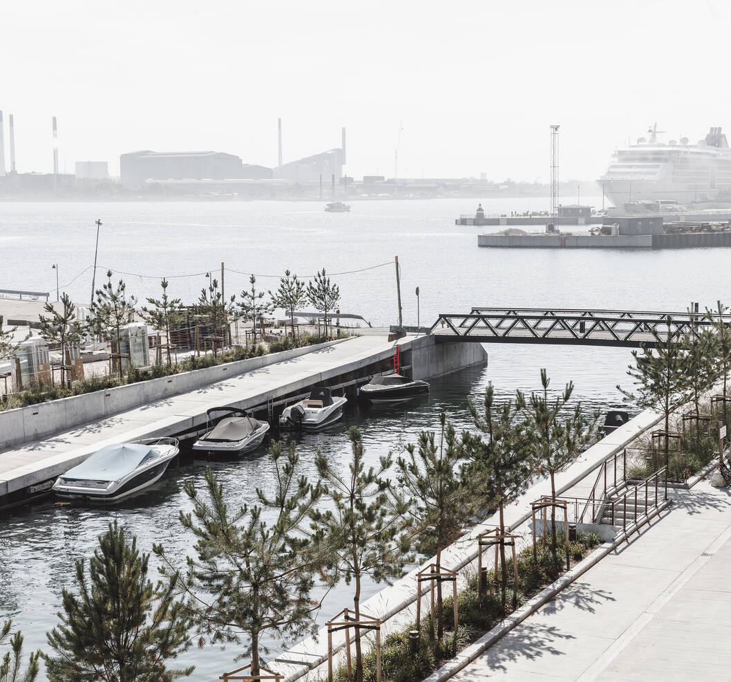 cobe nordhavn boats trees cobe nordhavn boats trees