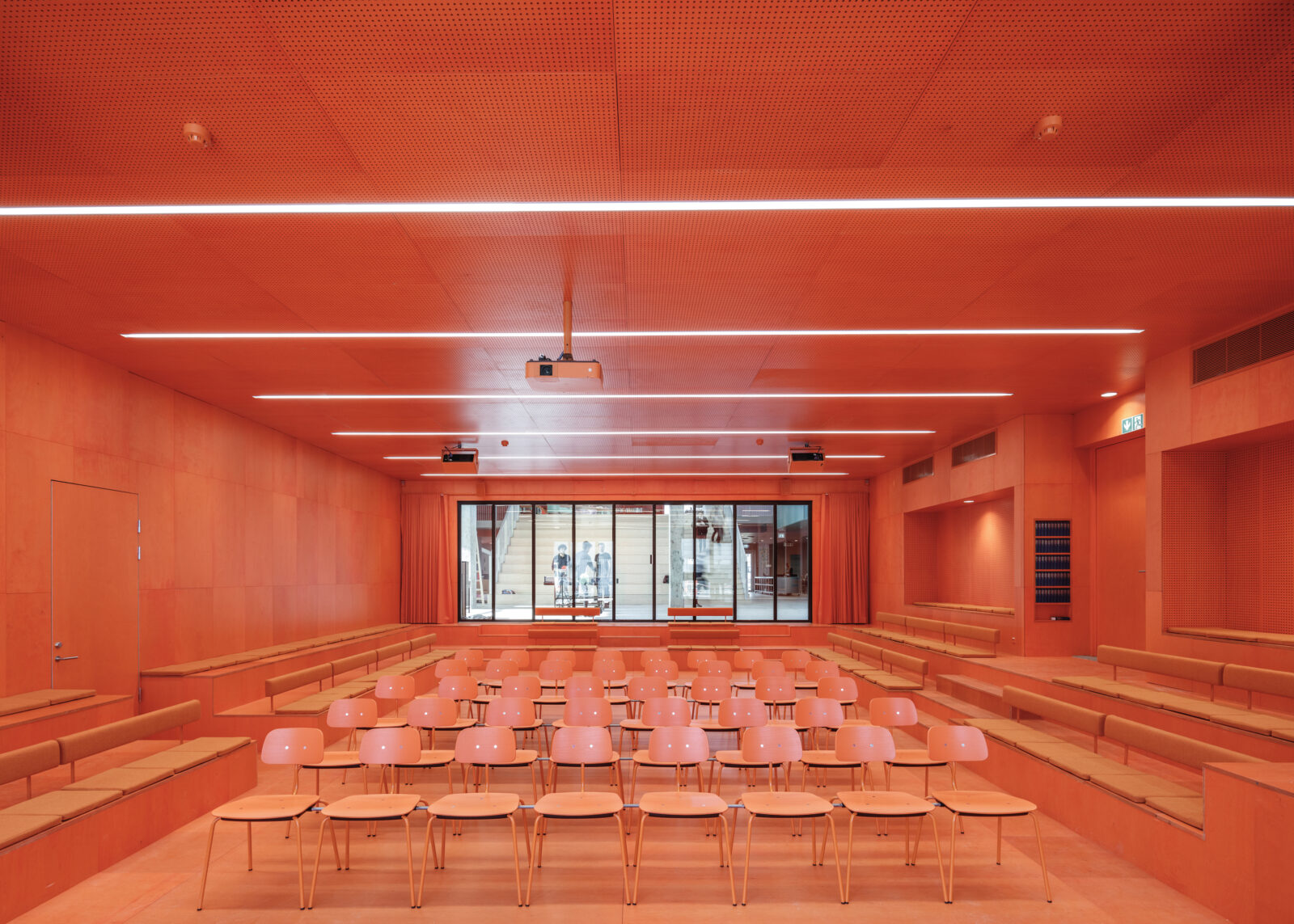 320 cobe roskilde festival hojskole interior red 320 cobe roskilde festival hojskole interior red