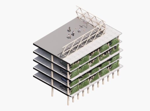 260 cobe jernbanebyen green noise barrier parking house 260 cobe jernbanebyen green noise barrier parking house