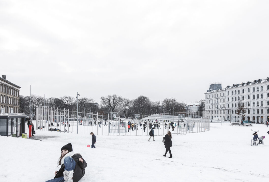100 cobe israel plads exterior snow 100 cobe israel plads exterior snow