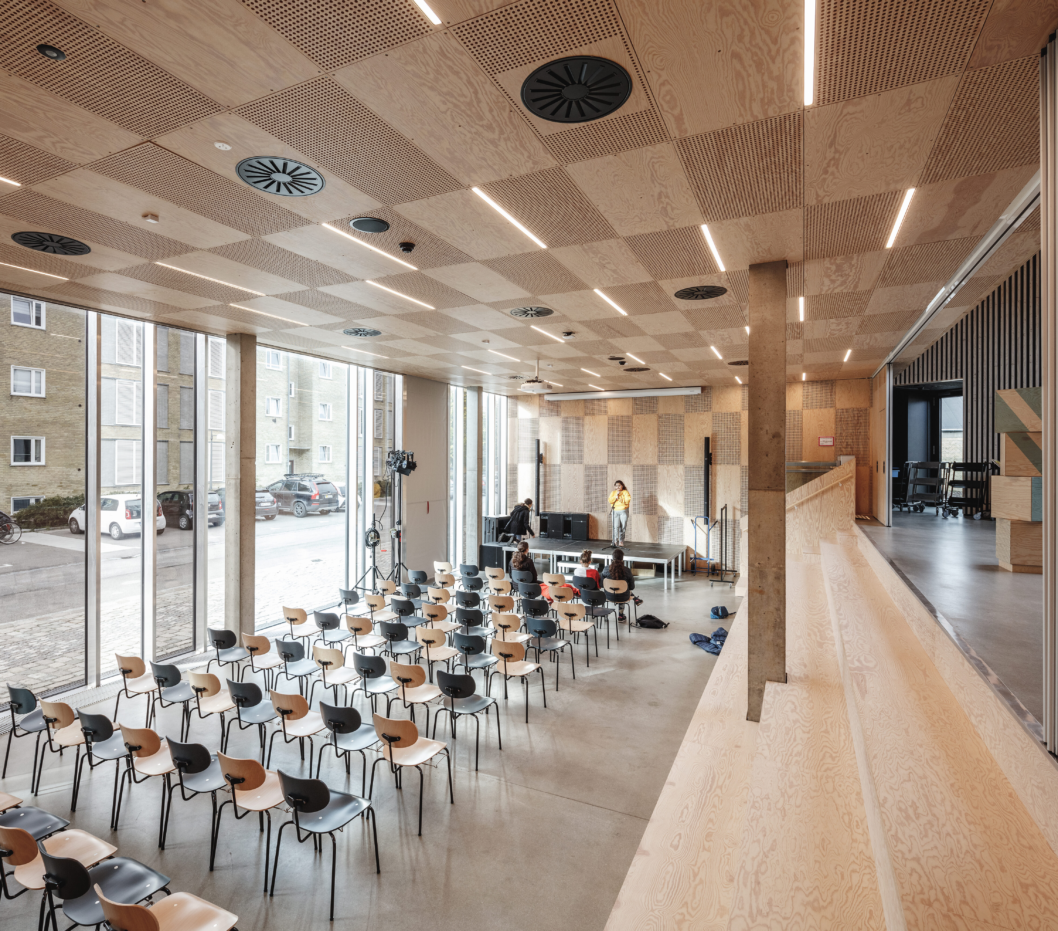 130 cobe tingbjerg library interior